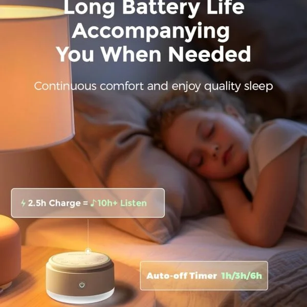Momcozy Máquina de sonido para bebé-20 sonidos relajantes y luz táctil