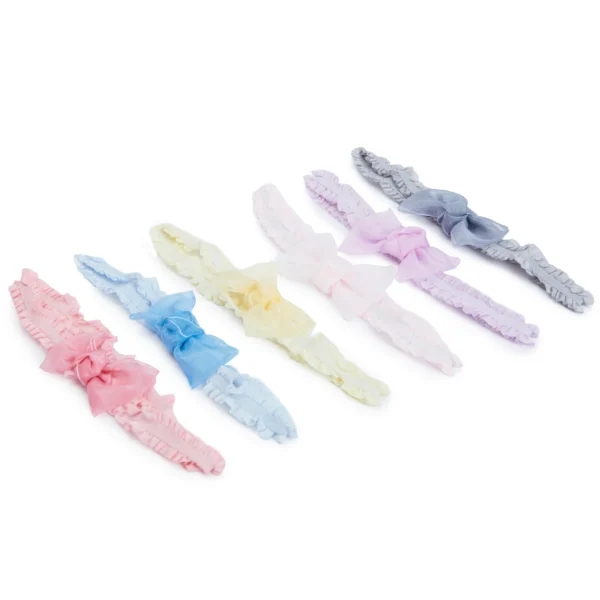 So'dorable Set de 6 Diademas con Lazo Pequeño de Tul