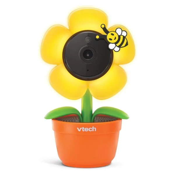 VTech RM9751 Yellow Daisy Smart Wi-Fi Cámara para bebé, compatible con iOS y Android