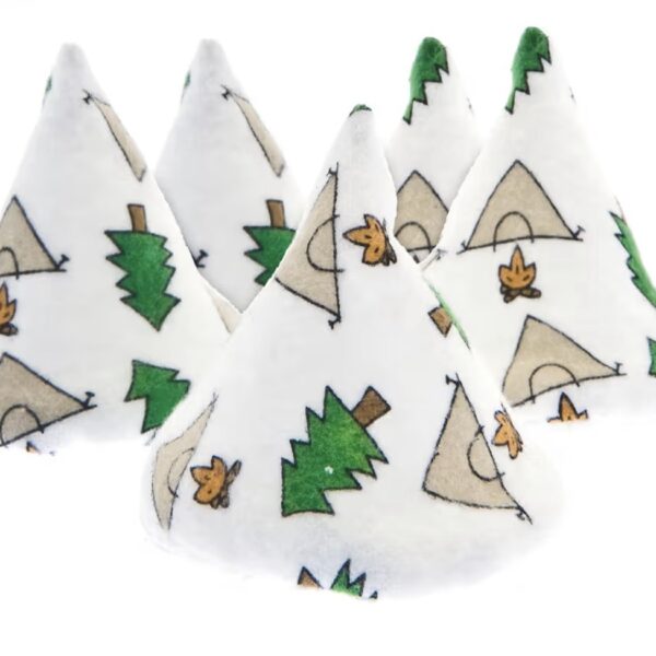 Beba Bean Pee-Pee Teepee Campana, conitos protectores para cambio de pañal- montaña, pack de 5