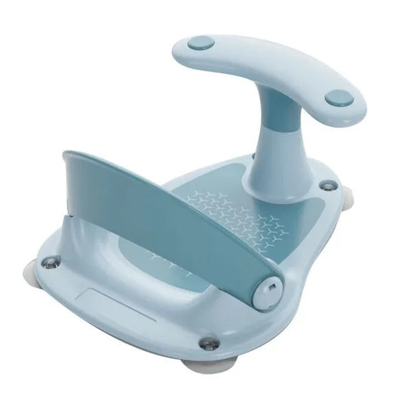 Asiento de baño con termómetro para bebé con 2 juguetes