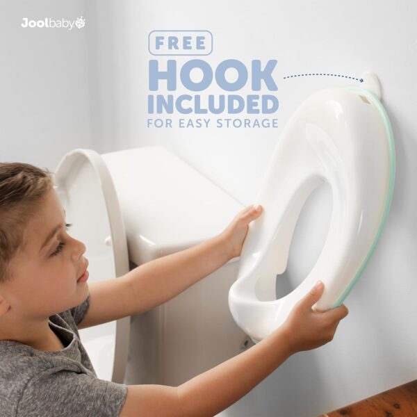 Jool Baby Products - Asiento de entrenamiento para ir al baño para niños y niñas, se adapta a inodoros redondos y ovalados, antideslizante con protección contra salpicaduras