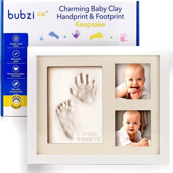 Bubzi Co - Kit de huellas y marcos para fotos y huellas para bebés