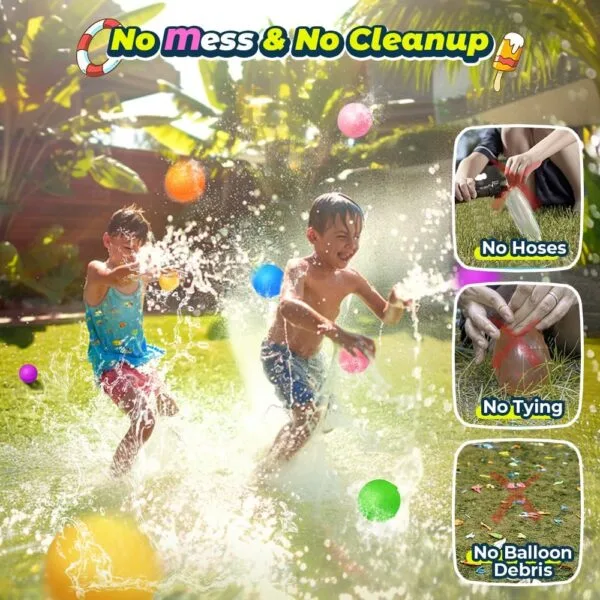 Globos de agua reutilizables(18 piezas)