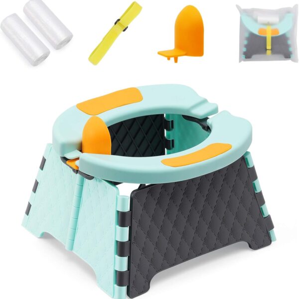 Bacinilla o asiento de entrenamiento portátil y plegable para niños pequeños