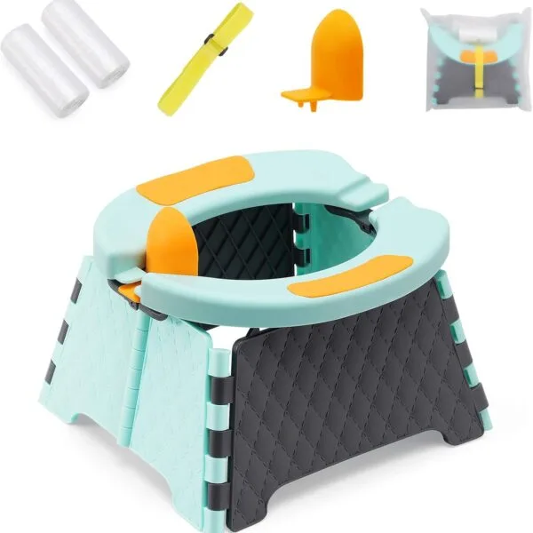 Bacinilla o asiento de entrenamiento portátil y plegable para niños pequeños