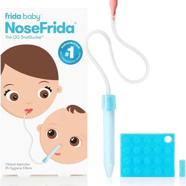 Frida Baby - Aspirador nasal para bebé con 20 filtros higiénicos extra para el NoseFrida de Frida Baby