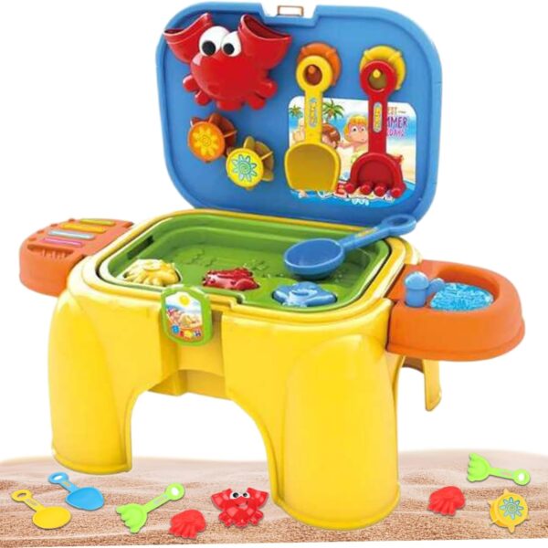 Silla y centro sensorial para jugar en la arena para niños