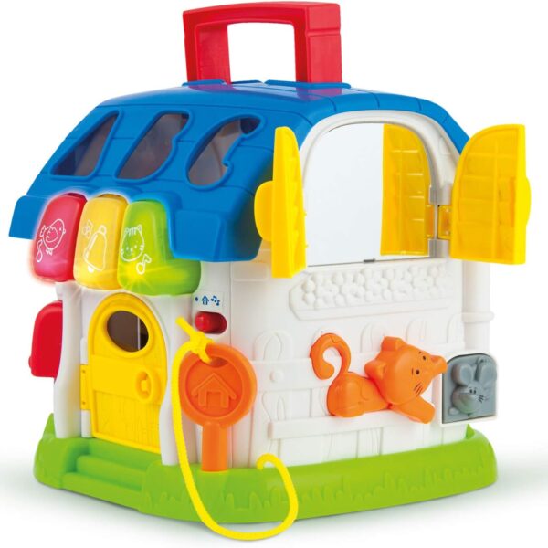 Shape Sorter Baby Activity Cube – Centro de actividades educativas Montessori con luces y sonidos