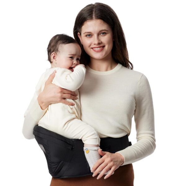 Momcozy Portabebés o cargador con asiento de cadera, cintura ajustable talla M o L