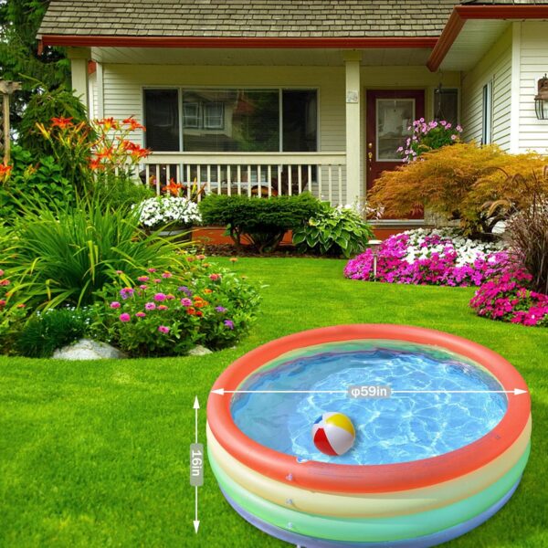 Piscina inflable redonda para niños, 150 x 40 cm