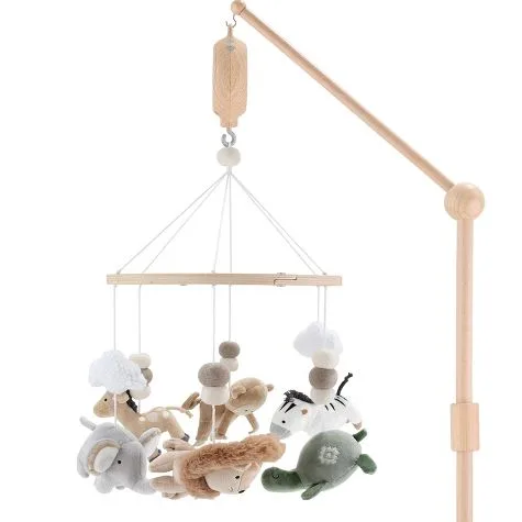 The Peanutshell Móvil de cuna Safari para niños o niñas