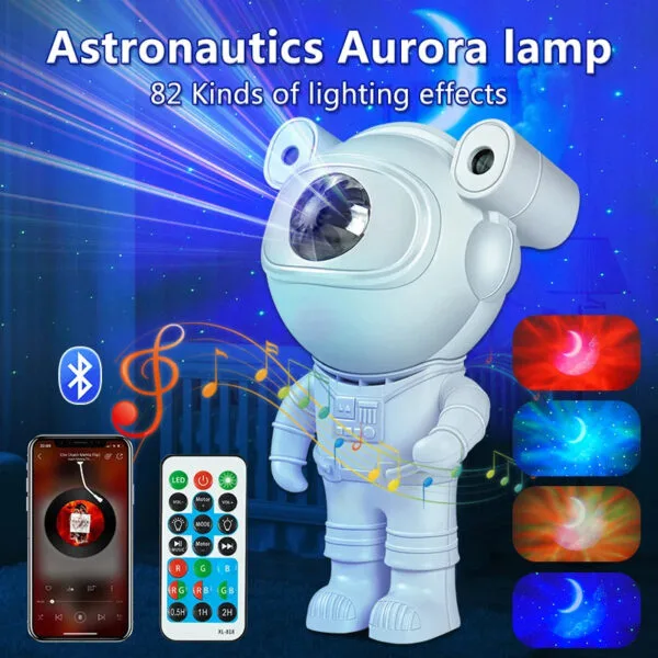 Proyector de Estrellas con Altavoz Bluetooth en Forma de Astronauta