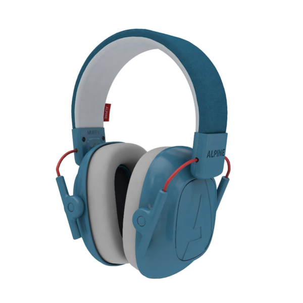 Alpine Muffy Kids - Auriculares con cancelación de ruido para niños, certificado CE y ANSI, 25 dB, ayuda sensorial y de concentración, azul