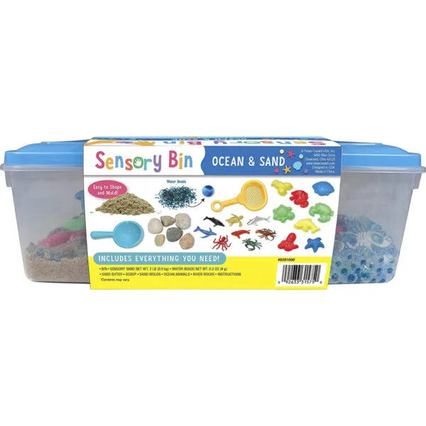 Ocean & Sand Sensory Bin - Caja de Aventura Sensorial Bajo el Mar