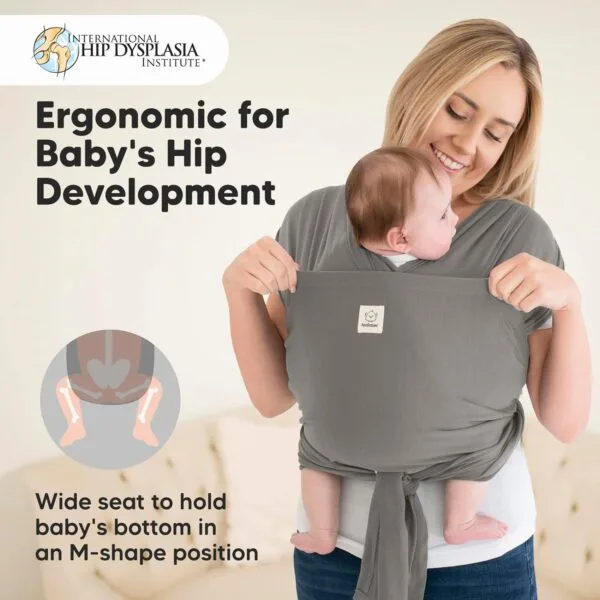 KeaBabies D-Lite - Portabebés fácil de llevar, ajustable, para recién nacidos a niños pequeños, soporte para anillo
