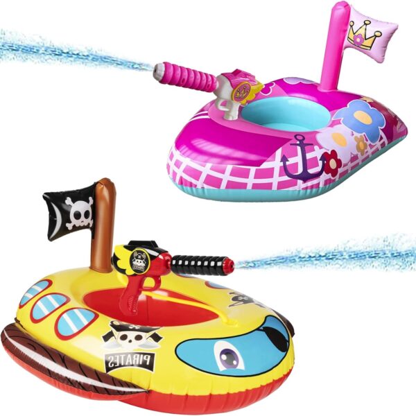 Flotadores de Piscina 10Leccion para Niños de 3 a 8 Años - Diversión Acuática con Pistolas de Agua Incorporadas