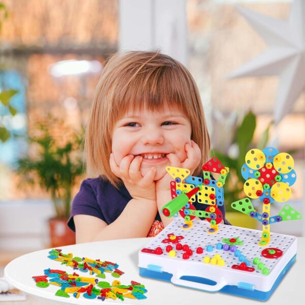 Juego de Construcción Creativa de 237 Piezas con Taladro y Destornillador – Juguete Educativo STEM para Niños y Niñas de 3 a 10 Años