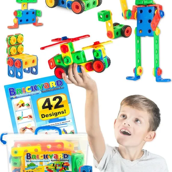 Juego de Bloques de Construcción STEM Brickyard - 163 Piezas