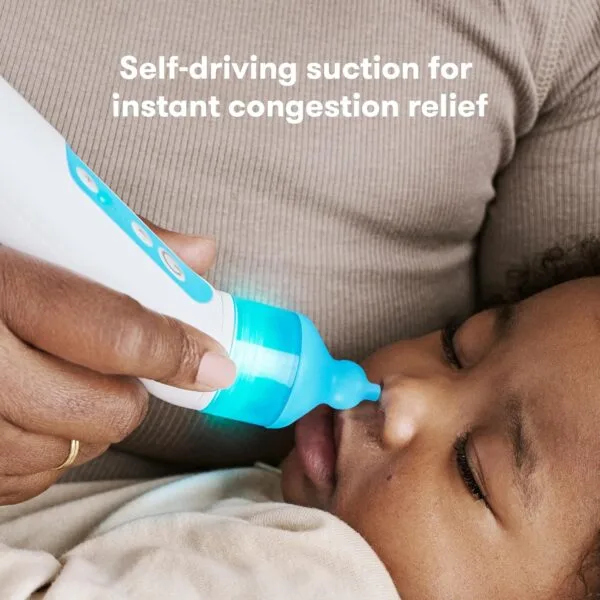 FridaBaby Electric NoseFrida - Aspirador Nasal Recargable con Niveles de Succión Ajustables