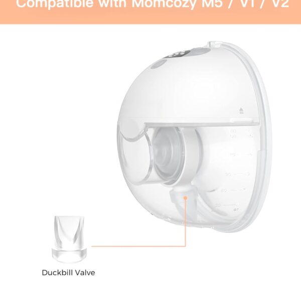Válvulas Compatibles con Extractores de Leche Momcozy M5/V1/V2 - Repuestos Originales y Seguros, paquete de 2