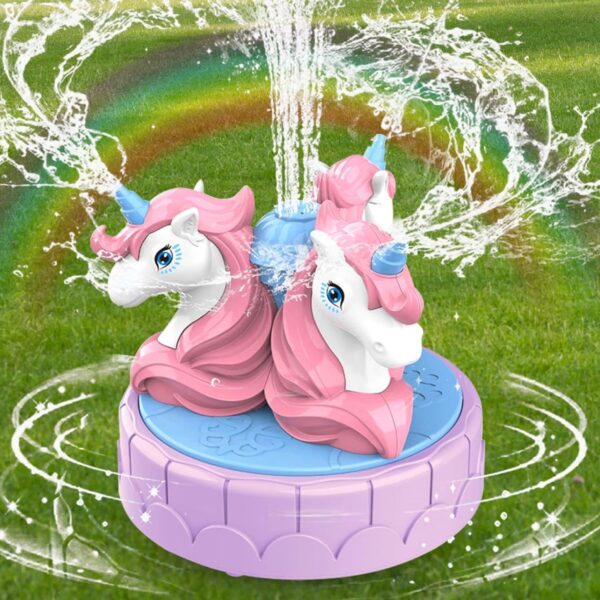 Aspersor de Unicornio para Niños – Juguete de Agua al Aire Libre para Verano | Actividades Divertidas para Niños de 2 a 10 Años
