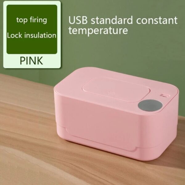 Calentador de Toallitas Húmedas USB de 10W con Temperatura Constante