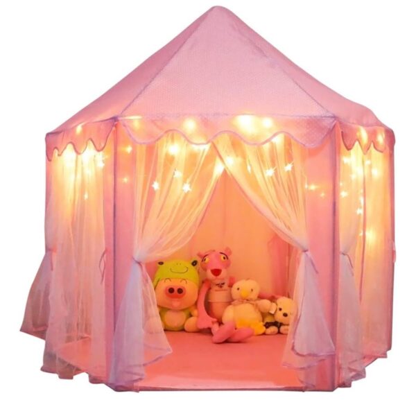 Tienda de Campaña Princess Castle ORIAN para Niñas con Luces LED de Estrella – Interior y Exterior, Grande y Duradera