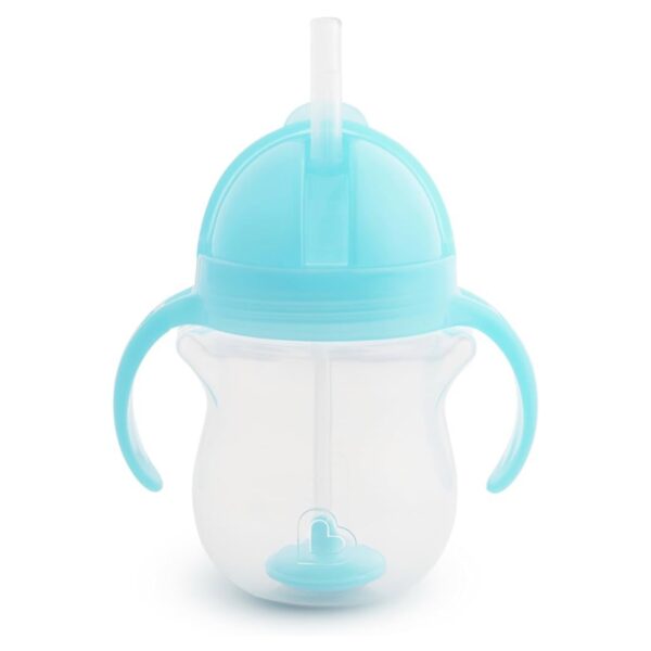 Vaso Entrenador Munchkin con Sorbeto y Tapa Click Lock, 7 oz, Azul