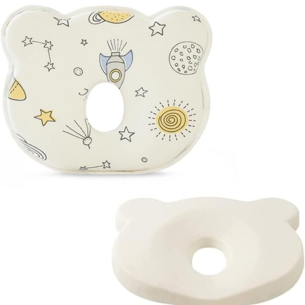 Almohada para Bebé de Espuma de Memoria 3D - Diseño Ergonómico para Moldear la Cabeza del Bebé