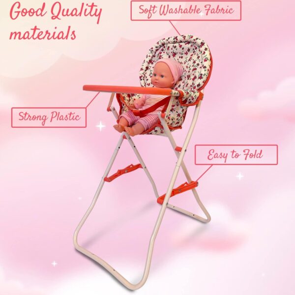 Silla Alta para Muñecas de 18” – Accesorio Perfecto para Muñecas y Juegos de Imitación
