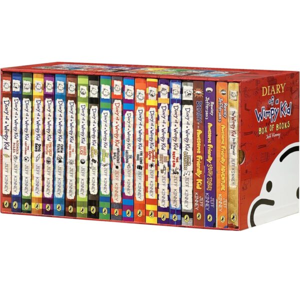 Colección Completa “Diary of a Wimpy Kid” – Set de 21 Libros en Tapa Blanda, en inglés