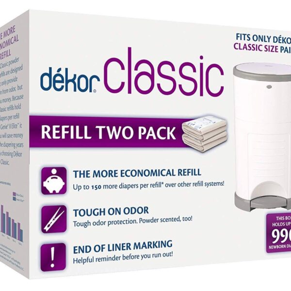 Bolsas de repuestos para basurero de pañales Dékor Classic