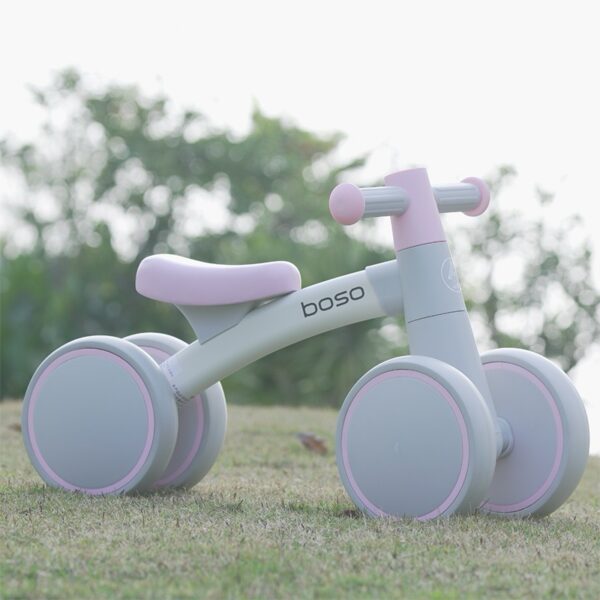 BOSO- Bicicleta de Balance para Bebés de 12 a 36 Meses - Ligera, Segura y Ergonómica - Juguete de Desarrollo para Niñas, rosado