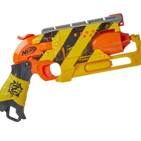 Lanzador Nerf Zombie Strike Hammershot - Acción de Martillo con Tambor de 5 Dardos