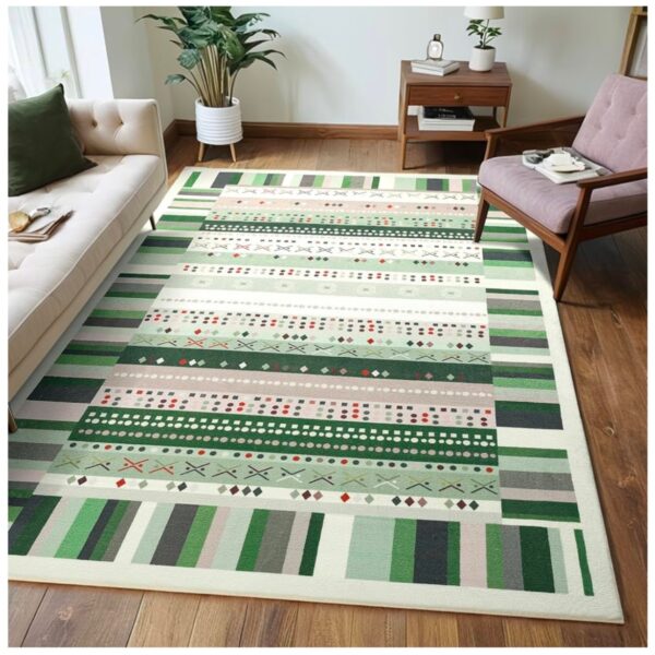 DweIke Alfombra Grande y Esponjosa 5x7 Pies (150 x 210 cm aproximadamente)- Alfombra de Espuma Viscoelástica Gruesa, Lavable a Máquina, Ideal para áreas de juegos de niños,  Sala de Estar, Dormitorio y Habitaciones Infantiles