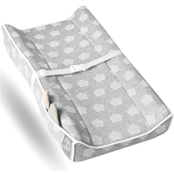 Cambiador de Bebé J&JOO con Bolsillos Laterales - Grueso, Suave y Transpirable con Cubierta Impermeable