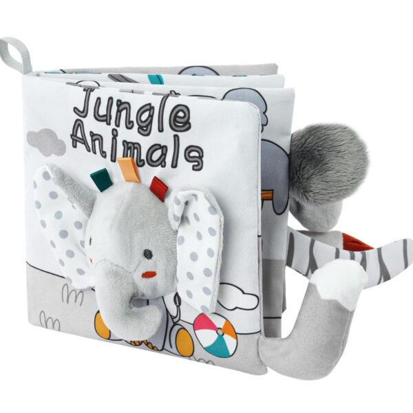 Libros de Tela para Bebés 0-12 Meses - para estimulación visual y sensorial Alto Contraste y Tacto 3D