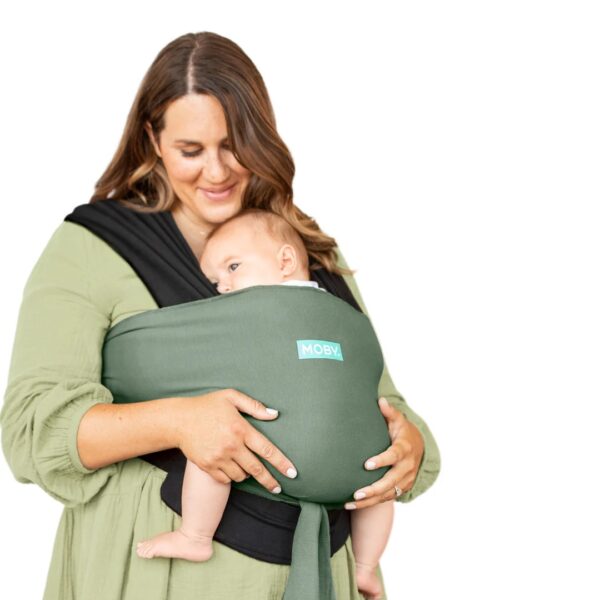 Moby- Portabebés Easy Wrap - Olive Onyx