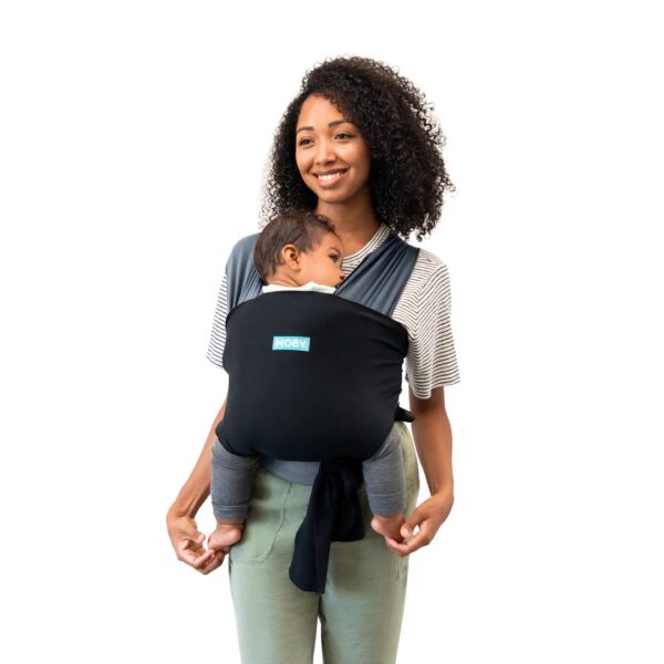 Moby Portabebés easy wrap - Charcoal/Black/negro