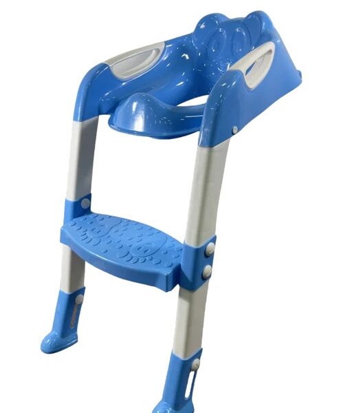 Asiento de entrenamiento para baño con escalera  - Azul