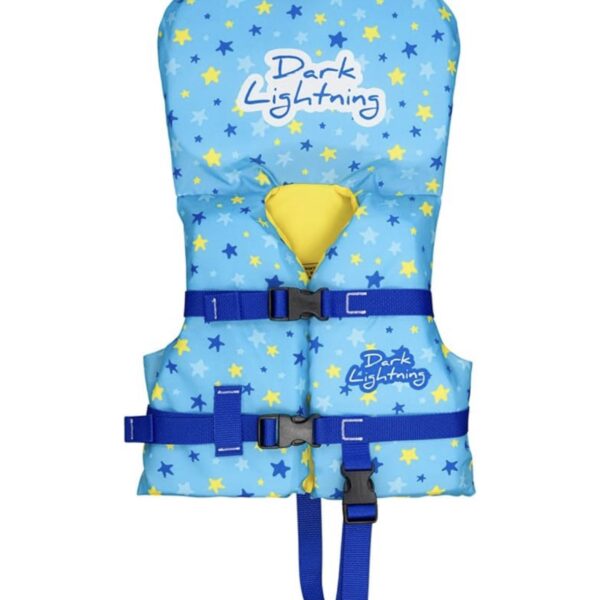 Dark Lightning Chaleco Salvavidas Aprobado por la Guardia Costera para Bebés y Niños Pequeños (0-30 lb) – Flotador de Piscina para Niños de 1 a 3 Años, Chaleco de Natación USCG (20-30 lb)