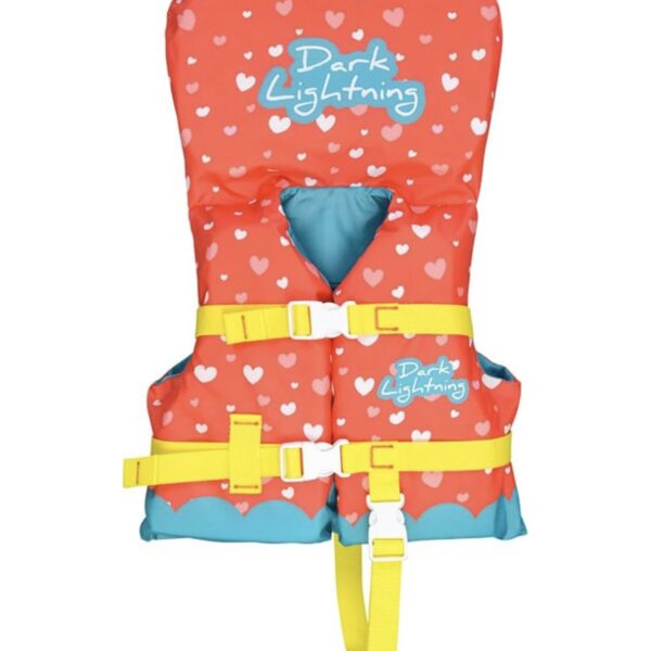 Dark Lightning Chaleco Salvavidas Aprobado por la Guardia Costera para Bebés y Niños Pequeños (0-30 lb) – Flotador de Piscina para Niños de 1 a 3 Años, Chaleco de Natación USCG (20-30 lb)