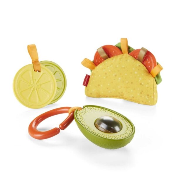 Fisher-Price Set de Juguetes Sensoriales de Taco para bebés de 3M+