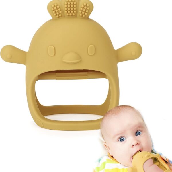 Socub - Mordedor de Silicona en Forma de Guante – Ideal para Bebés de 3 a 12 Meses (mango)