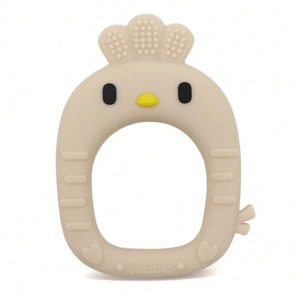 Juguete mordedor de pulsera - Pollito - Beige