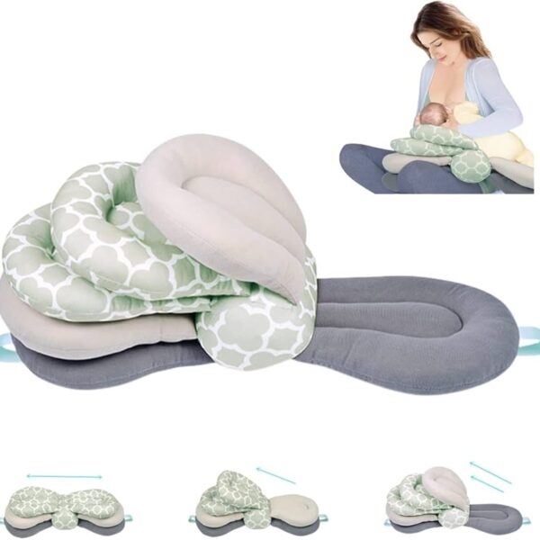 Almohada de lactancia ajustable, verde