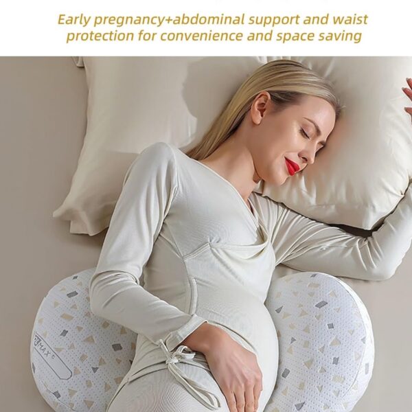 Almohada de Embarazo Ergonómica – Soporte Total para Dormir de Lado, Espalda, Piernas y Caderas – Funda Lavable