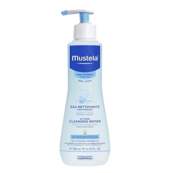 Mustela - Agua limpiadora para bebé sin aclarado