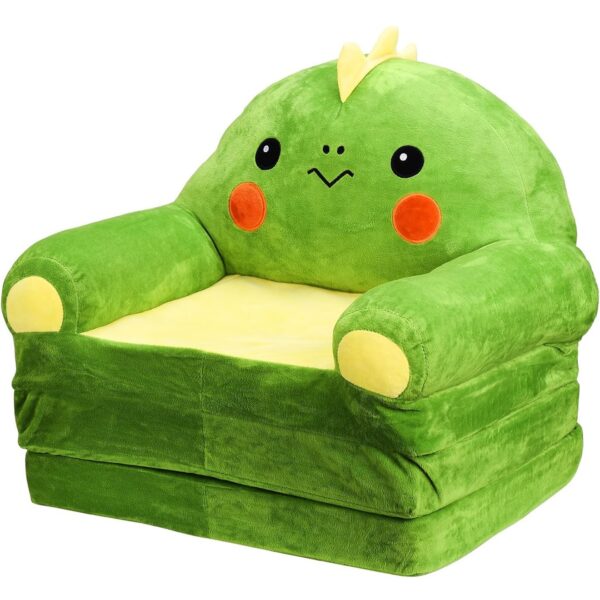 Sofá Cama Plegable para Niños - verde dinosauri (1 a 3 años)
